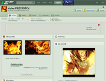 Tablet Screenshot of mister-firecrotch.deviantart.com