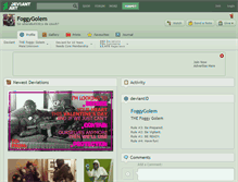 Tablet Screenshot of foggygolem.deviantart.com