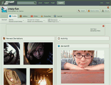 Tablet Screenshot of crazy-fun.deviantart.com