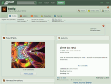 Tablet Screenshot of bastilg.deviantart.com