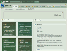 Tablet Screenshot of bluenine.deviantart.com