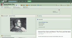 Desktop Screenshot of gerard-butler-fans.deviantart.com