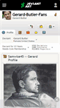 Mobile Screenshot of gerard-butler-fans.deviantart.com