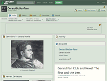 Tablet Screenshot of gerard-butler-fans.deviantart.com