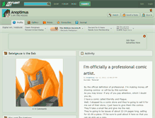 Tablet Screenshot of anoptimus.deviantart.com