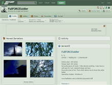 Tablet Screenshot of fullforcesoldier.deviantart.com