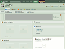 Tablet Screenshot of lolcatplz.deviantart.com