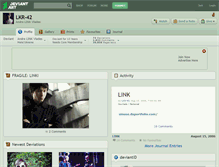 Tablet Screenshot of lkr-42.deviantart.com