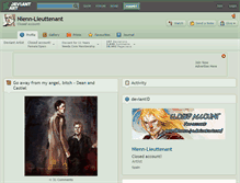 Tablet Screenshot of nienn-lieuttenant.deviantart.com