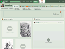 Tablet Screenshot of castrosilva.deviantart.com
