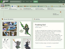 Tablet Screenshot of jeswise.deviantart.com