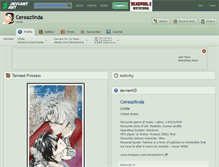 Tablet Screenshot of cereazlinda.deviantart.com