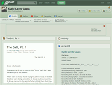 Tablet Screenshot of kyoki-loves-gaara.deviantart.com