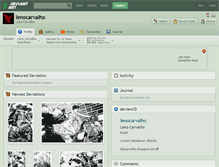 Tablet Screenshot of lenocarvalho.deviantart.com