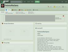 Tablet Screenshot of fantomoftheopera.deviantart.com