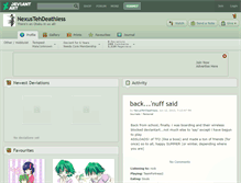 Tablet Screenshot of nexustehdeathless.deviantart.com
