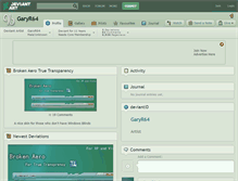 Tablet Screenshot of garyr64.deviantart.com