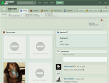 Tablet Screenshot of barnum.deviantart.com