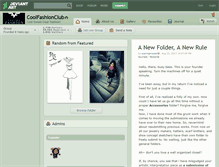 Tablet Screenshot of coolfashionclub.deviantart.com