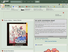 Tablet Screenshot of mi-eau.deviantart.com
