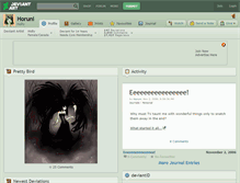 Tablet Screenshot of horuni.deviantart.com