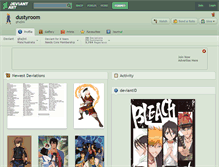 Tablet Screenshot of dustyroom.deviantart.com