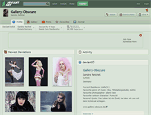 Tablet Screenshot of gallery-obscure.deviantart.com