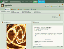 Tablet Screenshot of angeljester.deviantart.com