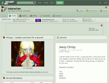Tablet Screenshot of katanachan.deviantart.com