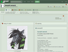 Tablet Screenshot of kanashi-zeneck.deviantart.com