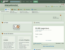 Tablet Screenshot of metarsusdemented.deviantart.com