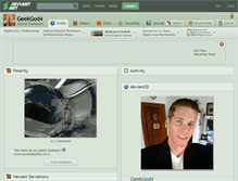 Tablet Screenshot of geekgod4.deviantart.com