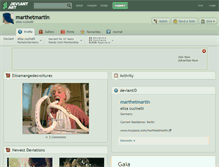 Tablet Screenshot of marthetmartin.deviantart.com