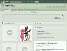 Tablet Screenshot of naughty-fairy.deviantart.com