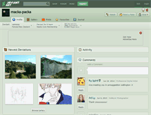 Tablet Screenshot of macka-packa.deviantart.com