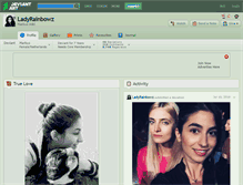 Tablet Screenshot of ladyrainbowz.deviantart.com