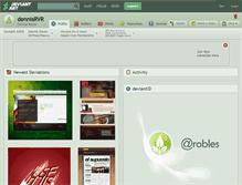 Tablet Screenshot of dennisrvr.deviantart.com