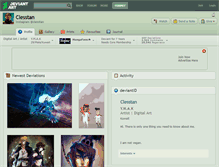 Tablet Screenshot of clesstan.deviantart.com