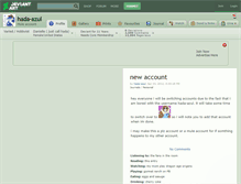 Tablet Screenshot of hada-azul.deviantart.com