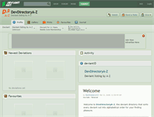Tablet Screenshot of devdirectorya-z.deviantart.com