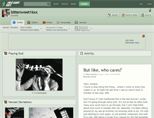 Tablet Screenshot of bittersweet16xx.deviantart.com