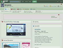 Tablet Screenshot of danzaman.deviantart.com