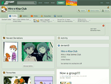 Tablet Screenshot of hiro-x-kisa-club.deviantart.com