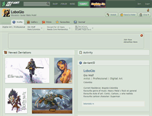 Tablet Screenshot of lobogio.deviantart.com