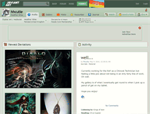 Tablet Screenshot of hhcutie.deviantart.com