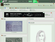 Tablet Screenshot of aktigerlily.deviantart.com