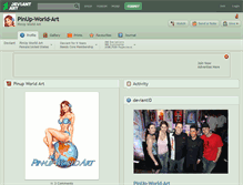 Tablet Screenshot of pinup-world-art.deviantart.com