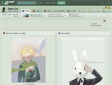 Tablet Screenshot of dark134.deviantart.com