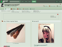 Tablet Screenshot of damageincorporated77.deviantart.com