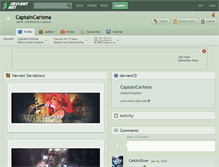 Tablet Screenshot of captaincarisma.deviantart.com